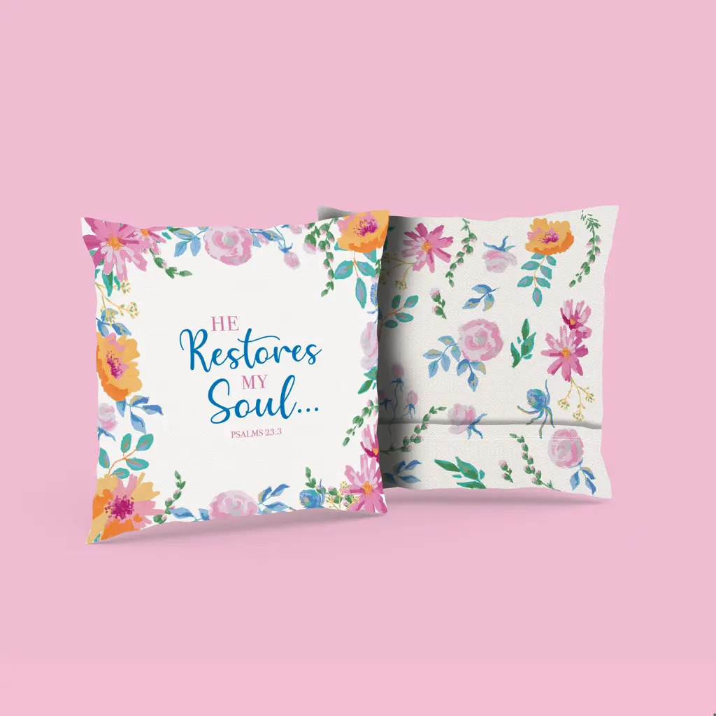 He Restores my soul... | christian cushion cover6-1.webp