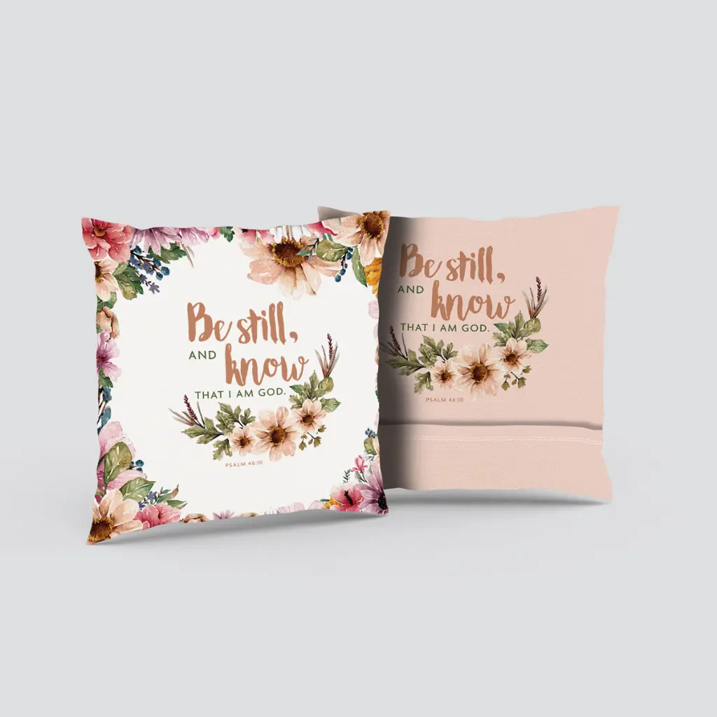 Be Still Know That I am God | christian cushion cover3-1.webp