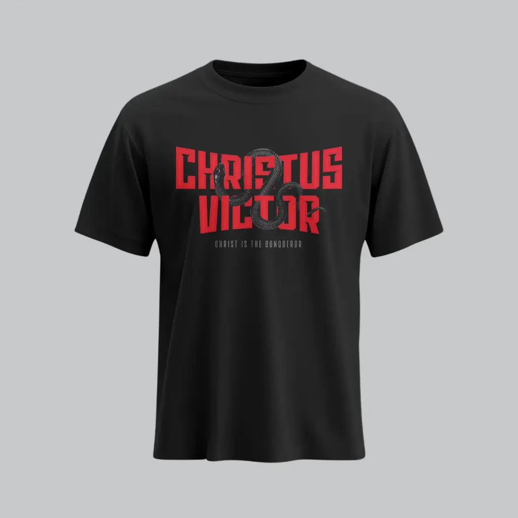 christus victor christian gosple t shirts-2.webp