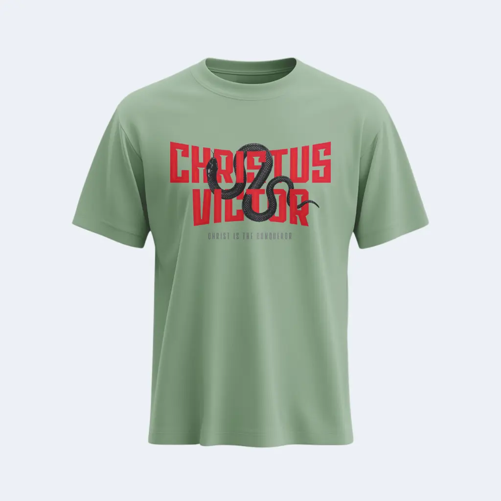 christus victor christian gosple t shirts-4.webp