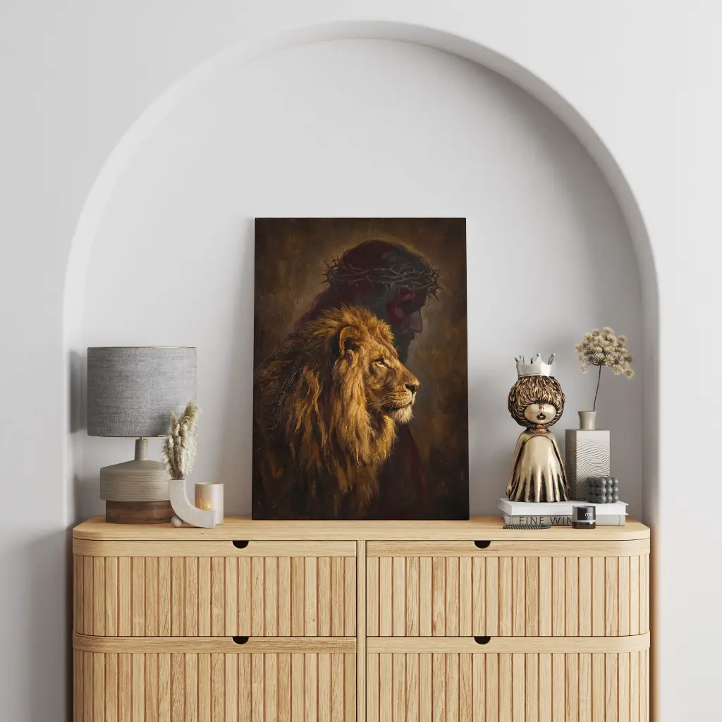 The Lion of Judah-christian wall art-canvas prints-2.webp