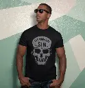 Wages of Sin is Death _ Romans 6_23 _ Christian Bible Verse T-Shirt (S).webp