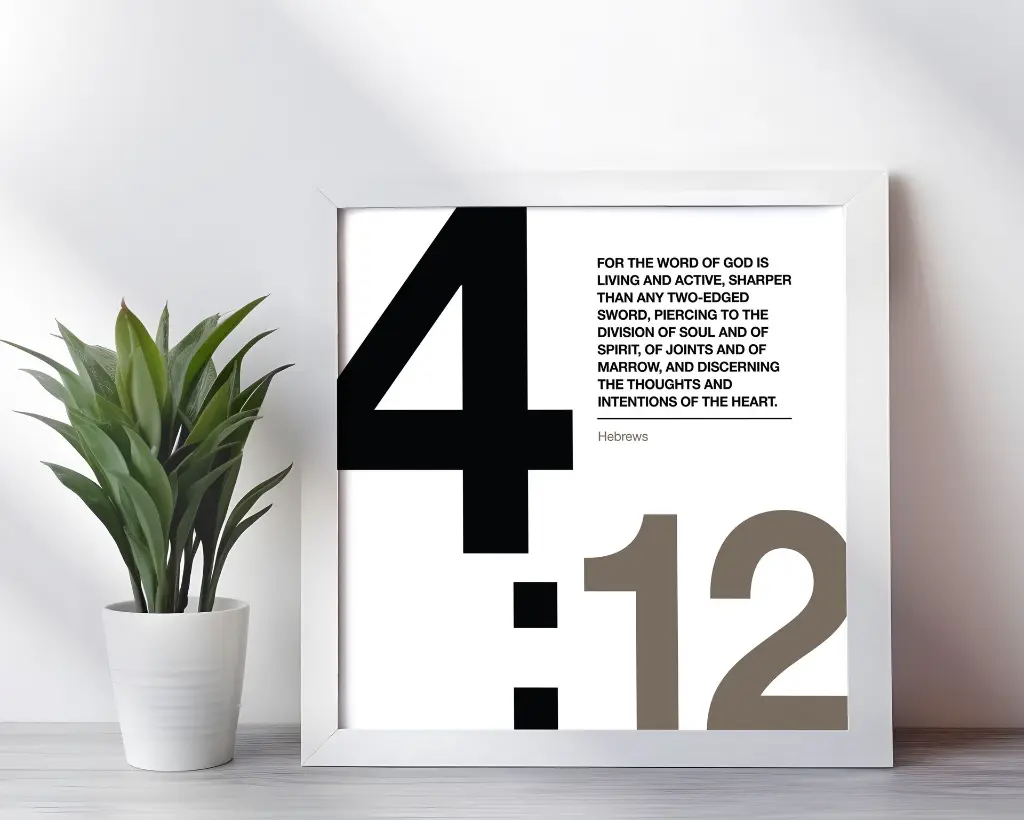 For the word of god is living and active _ Hebrew 4.12.webp