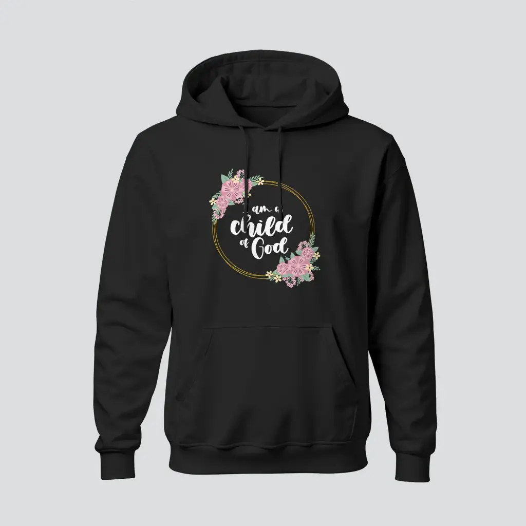 I am child of God | John 1:12 | Christian Bible Verse Hoodies | Women's