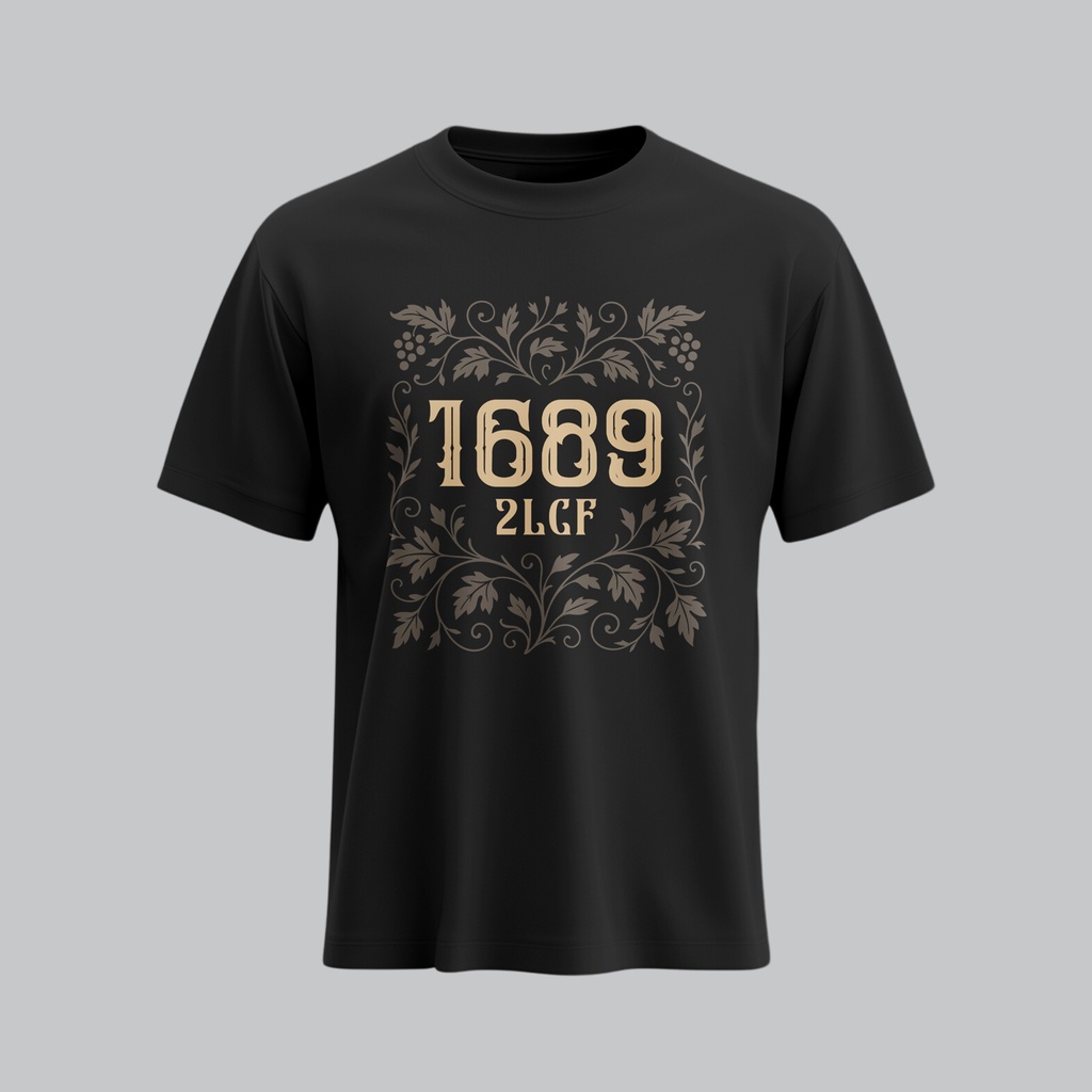 1689 - 2LCF | Christian Gospel T-Shirt | Unisex (Black, S)
