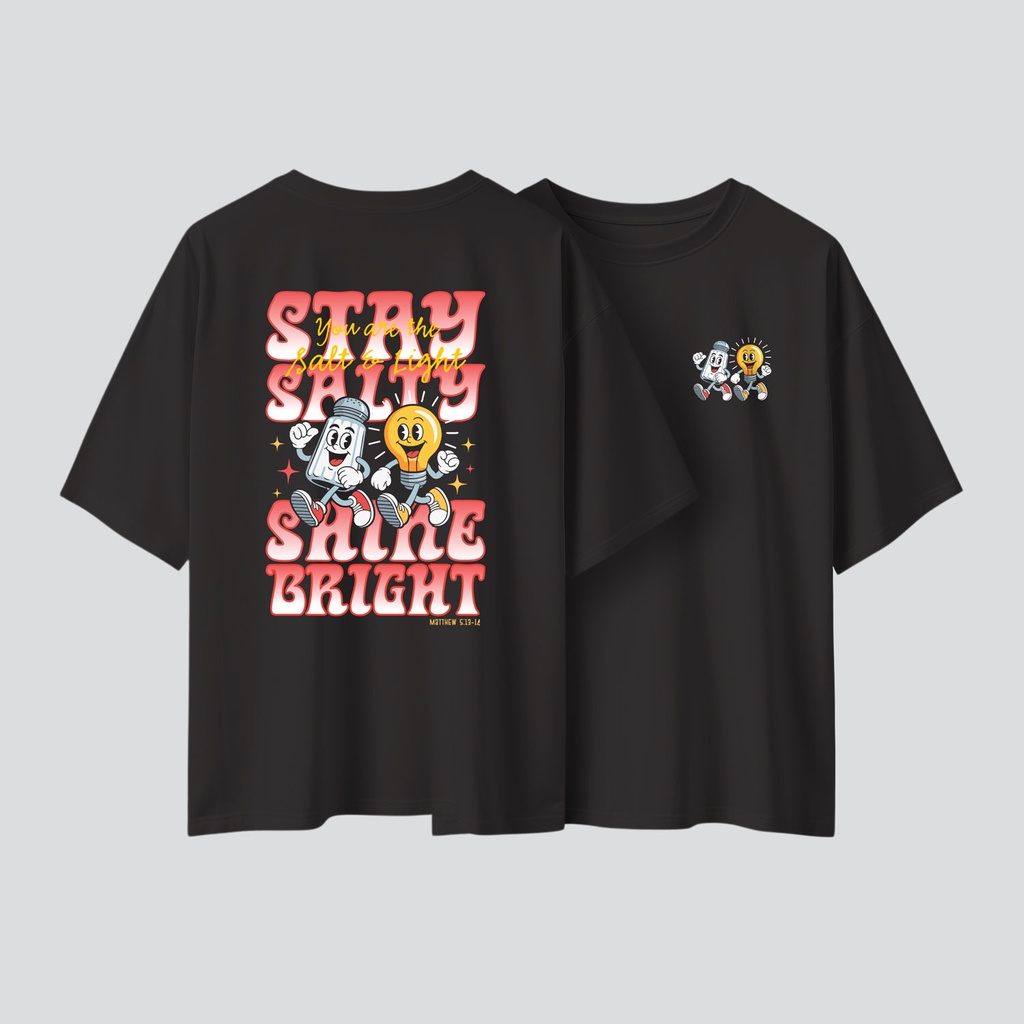 SALT & LIGHT | Matthew 5:13-16 | Christian Bible Verse Oversized T-shirt | Unisex