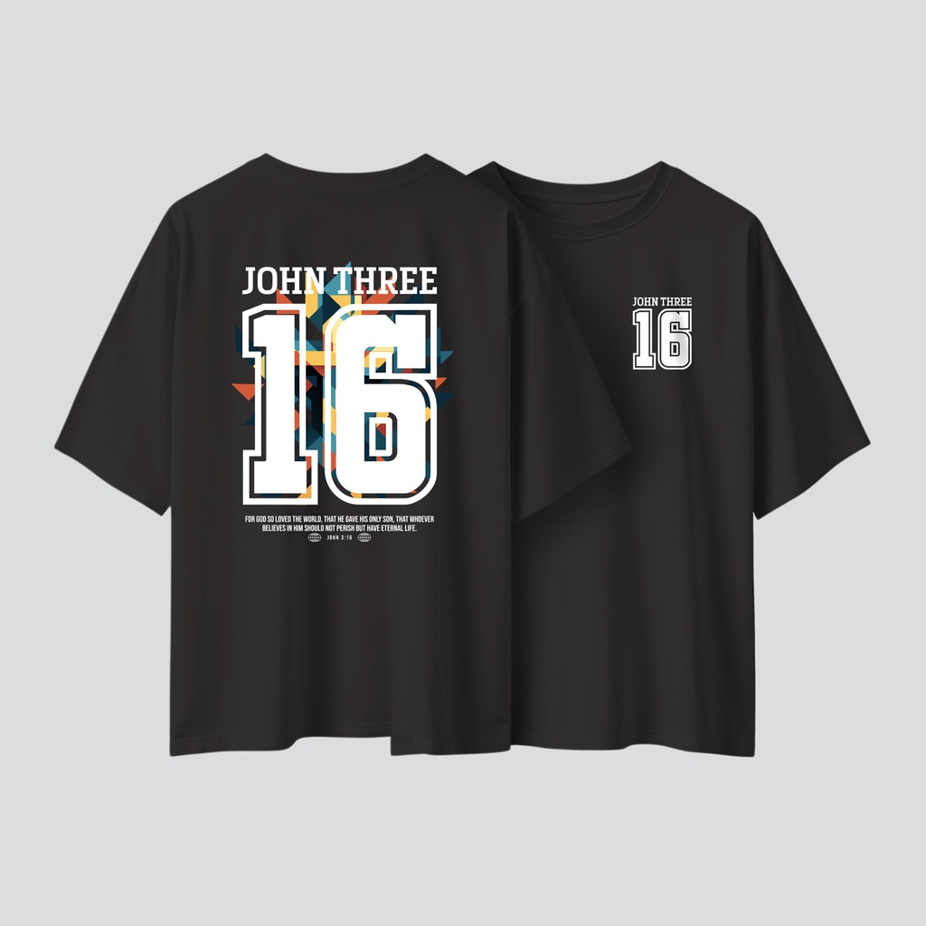 John 3 : 16 | Christian Gospel Oversized T-shirt | Unisex  