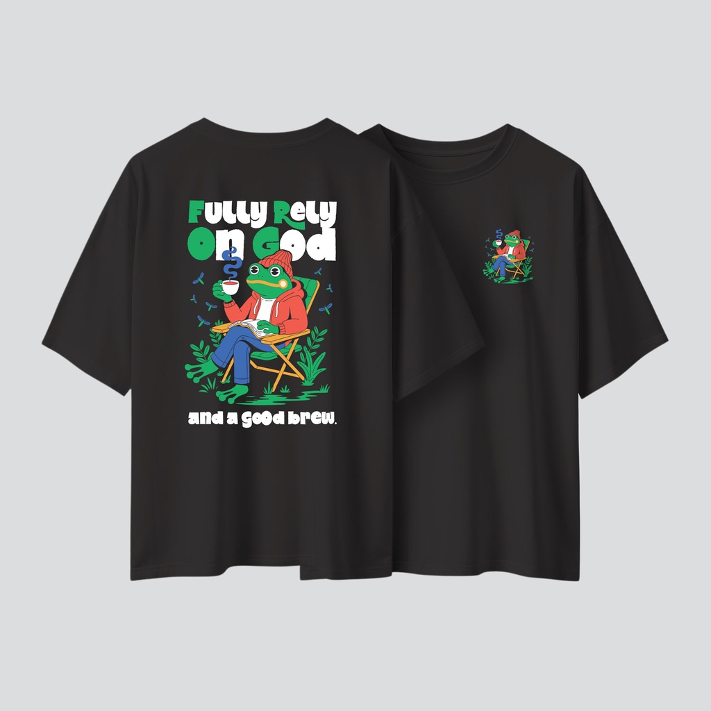 Fully Rely on GOD | Christian Gospel Oversized T-shirt | Unisex