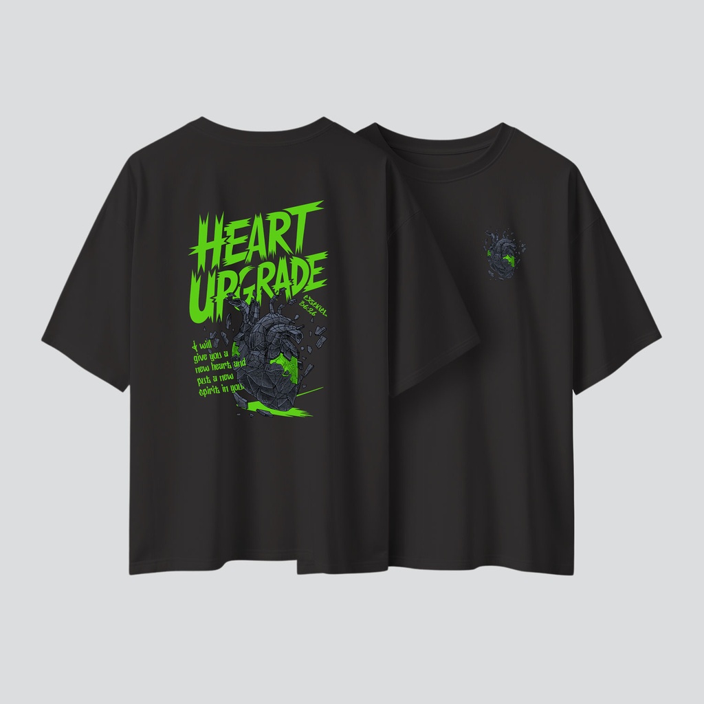 Heart Upgrade | Ezekiel 36:26 | Christian Bible Verse Oversized T-shirt | Unisex