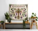 I am the vine,  You are the branches | John 15:5 | Christian bible verse tapestry