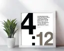 For the word of god is living and active | Hebrew 4:12 | Bible verse frame | Christian wall decor | 10x10 Inches