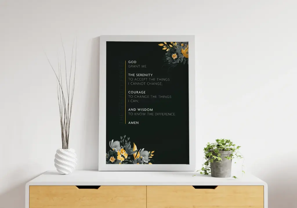 The Serenity prayer | Christian wall decor | 16x24 Inches