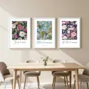 Joyfull in hope, Patient in afflication, Faithful in prayer | Romans 12:12 | Set of 3 | Bible verse frame | Christian wall decor | 16x24 Inches
