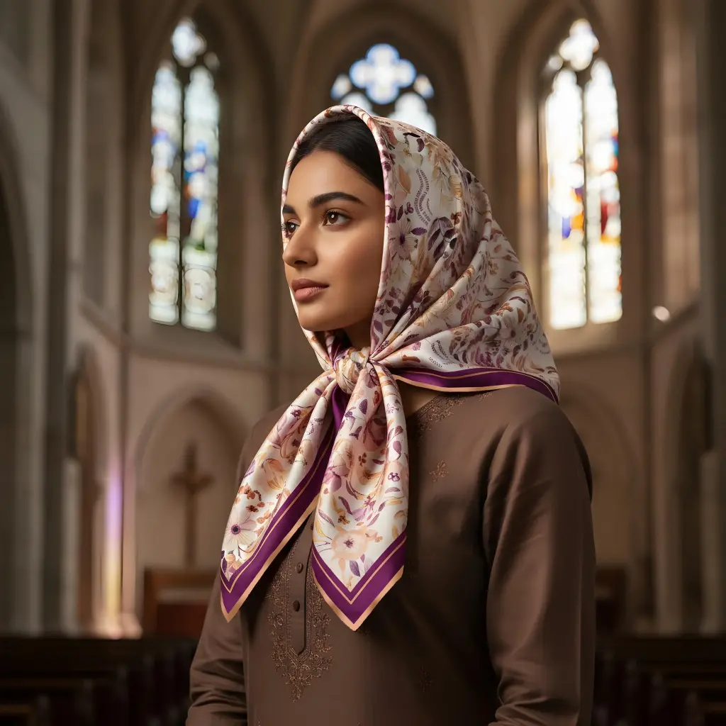 Clothe yourself with compassion | Colossians 3:12 |  | Christian bible verse women scarf