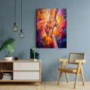 Held by His Hand | Christian Canvas Wall Art | Faith-Inspired Painting