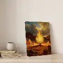 The Burning Bush | Exodus 3:2 | Christian Canvas Wall Art