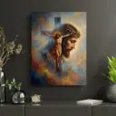 The Lamb Who Was Slain | Christ Crucified | Christian Canvas Wall Art