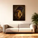 The Lion & The Lamb — Crowned Savior | Christian Canvas Wall Art