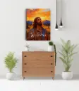 Thy Will Be Done | Jesus Prayer Artwork | Christian Canvas Wall Art