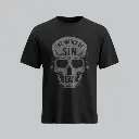 The Wages of Sin is Death | Romans 6:23 | Christian Bible Verse T-Shirt | Sale