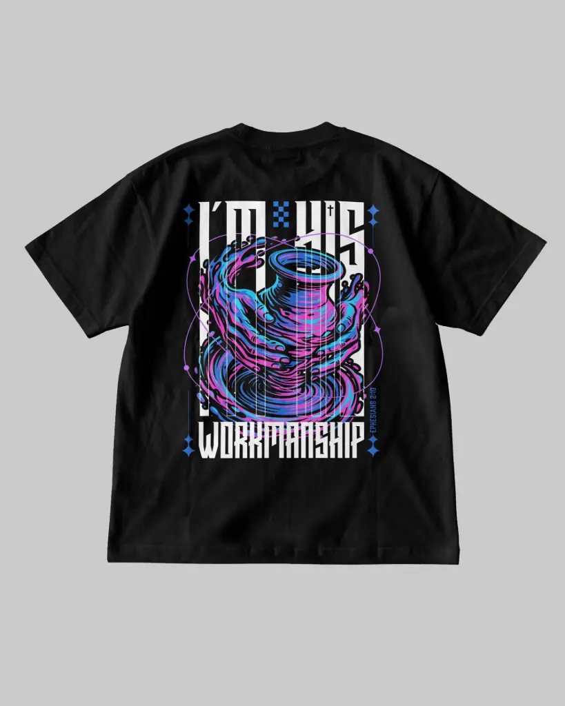 I Am His Workmanship | Ephesians 2:10 | Christian Bible Verse Premium Streetwear | Unisex (S)