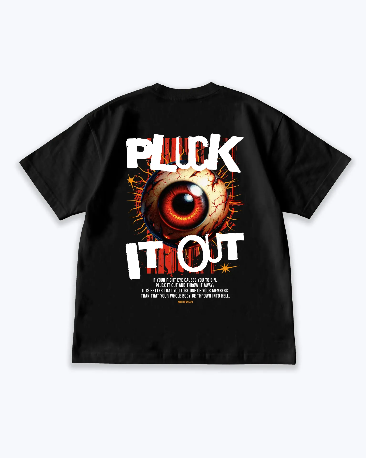 Pluck It Out | Matthew 5:29 | Christian Bible Verse Premium street wear | Unisex