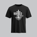 Rooted in Christ | Colossians 2:7 | Christian Bible Verse T-Shirt | Unisex