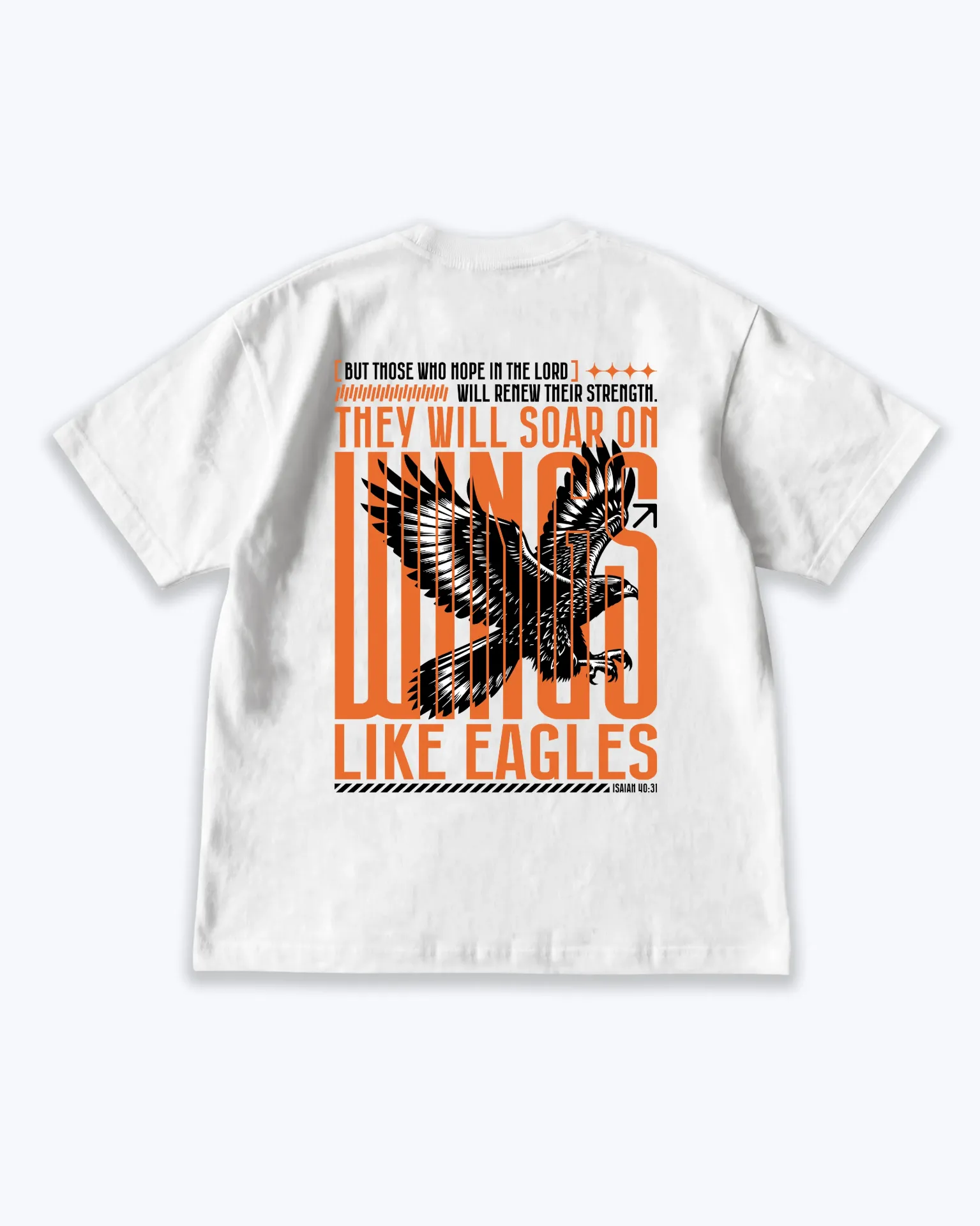 They Will Soar on Wings Like Eagles | Isaiah 40:31 | Christian Bible Verse Premium street wear | Unisex
