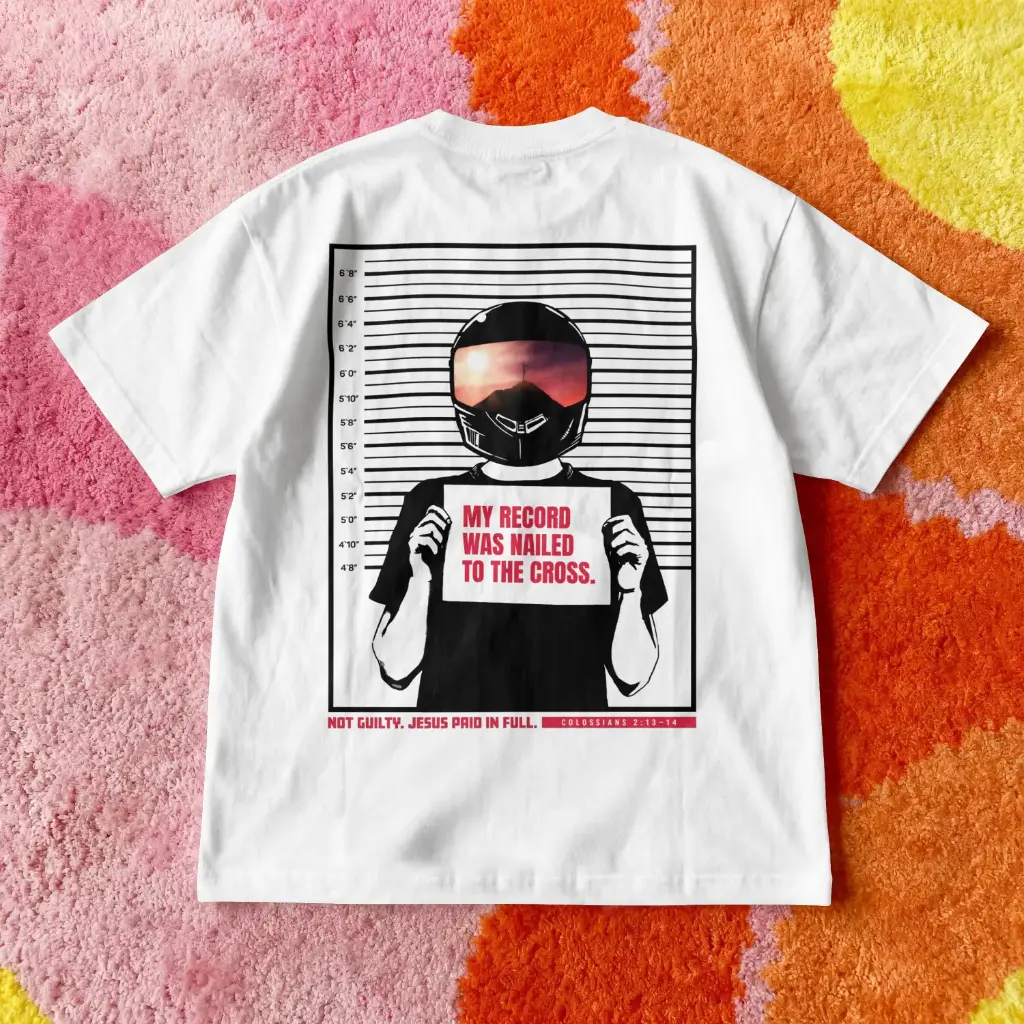 My Record Was Nailed to the Cross | Colossians 2:13–14 | Christian Bible Verse Premium street wear | Unisex