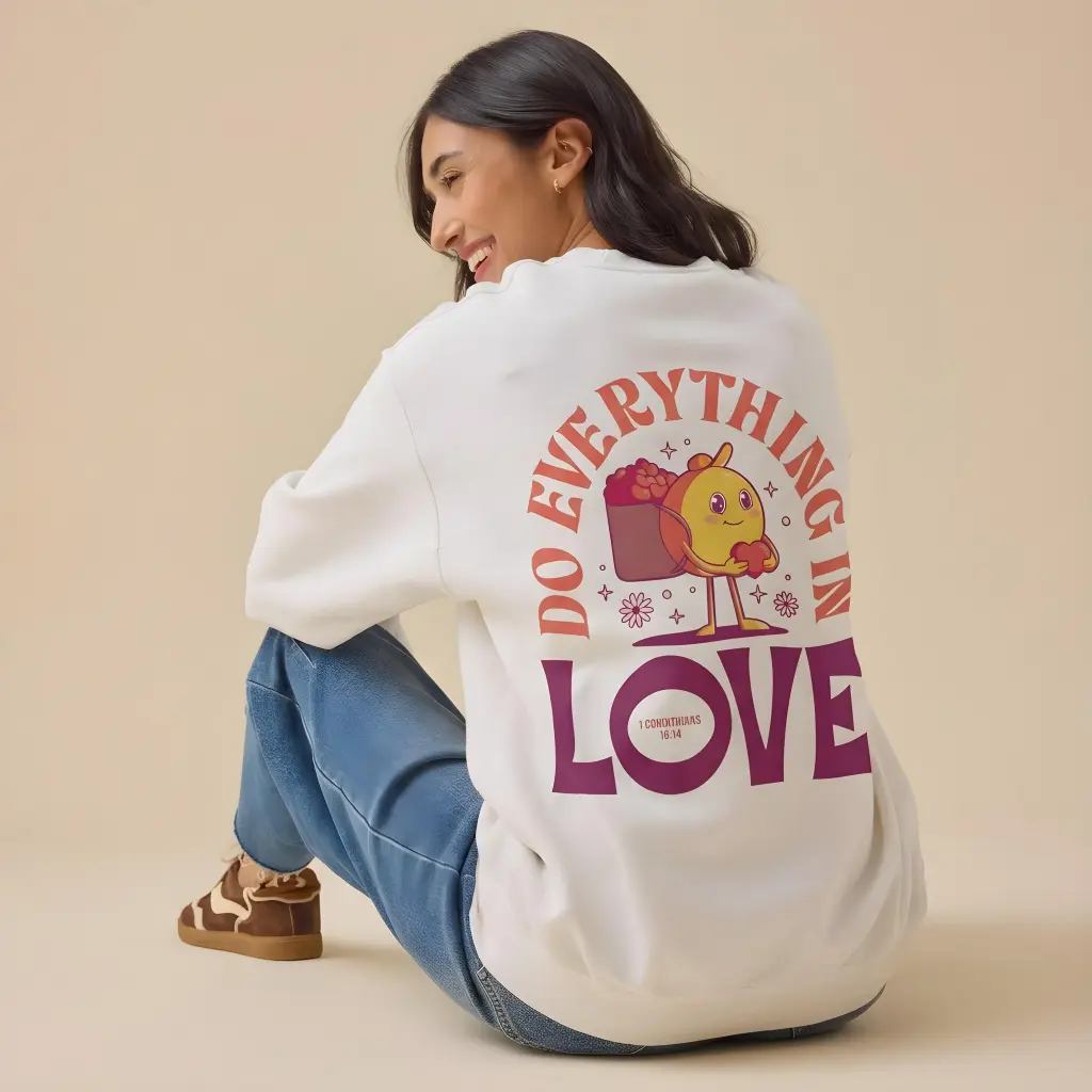 Do Everything in Love | 1 Corinthians 16:14 | Christian Bible Verse Premium street wear | Unisex