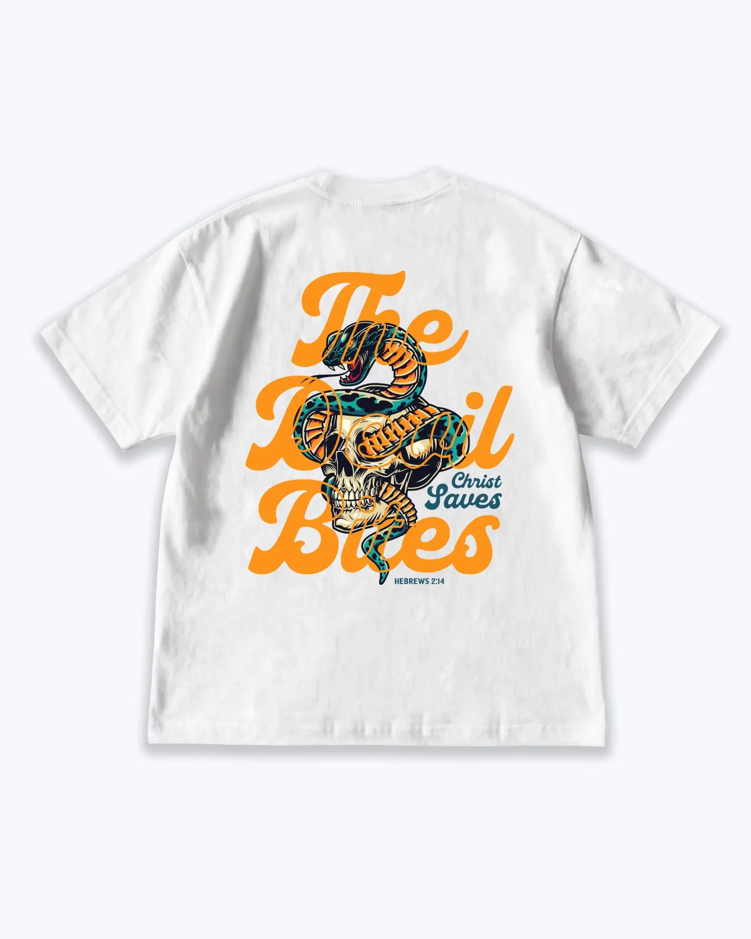 The Devil Bites But Christ Saves | Hebrews 2:14 | Christian Bible Verse Premium street wear | Unisex