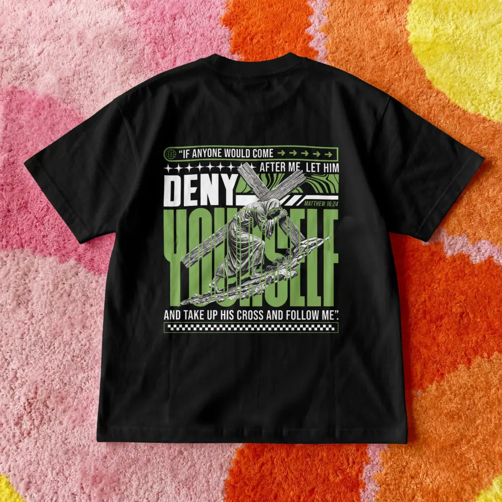 Deny Yourself | Matthew 16:24 | Christian Bible Verse Premium street wear | Unisex (S)