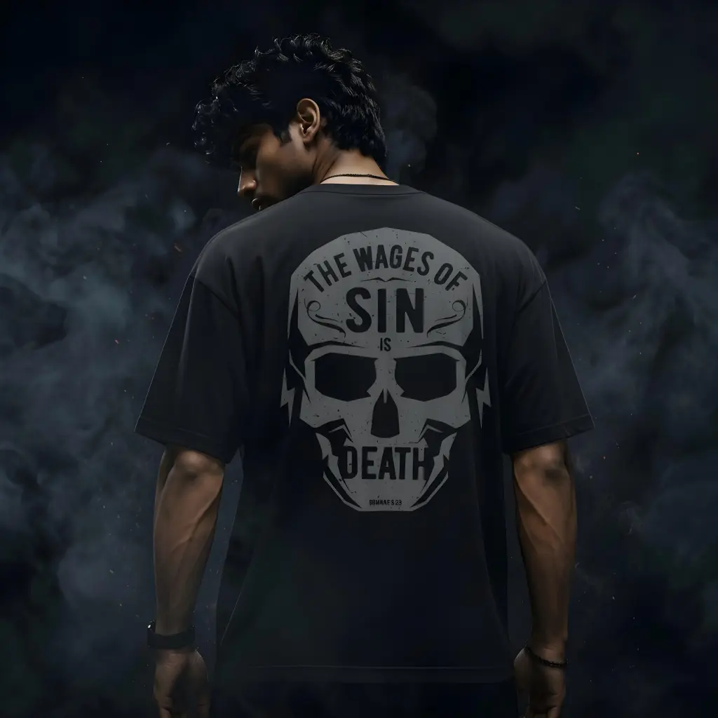 The Wages of Sin is Death | Romans 6:23 | Christian Bible Verse Premium Streetwear | Unisex