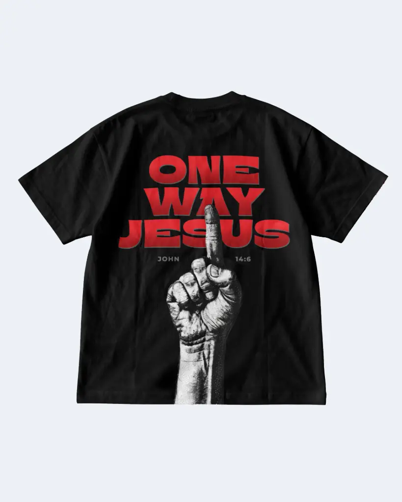 One Way | John 14:6 | Christian Bible Verse Premium Streetwear | Unisex (S)