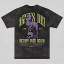 Lamb of God | Victory Over Death | Revelation 1:17–18 | Christian Bible Verse Premium Acid Wash Oversized T-Shirt | Unisex