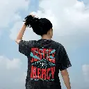 Justice Met Mercy | 2 Corinthians 5:21 | Christian Bible Verse Premium Acid Wash Oversized T-Shirt | Unisex