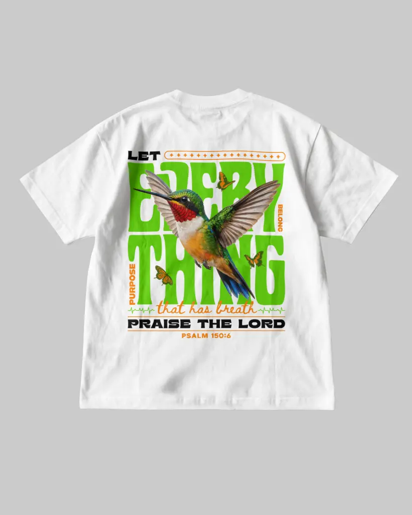 Let Everything That Has Breath Praise the Lord | Psalm 150:6 | Christian Bible Verse Premium Streetwear | Unisex (S)
