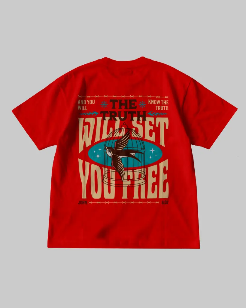 The Truth Will Set You Free | John 8:32 | Christian Bible Verse Premium Streetwear | Unisex (S)
