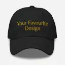 Your Favourite Design | Embroidered Cap | Custom Text Baseball Cap | Unisex Cap