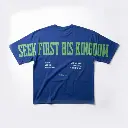 Seek First His Kingdom | Matthew 6:33 | Christian Bible Verse Oversized T-Shirt | Unisex | Sale