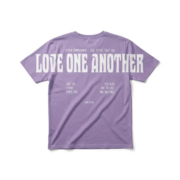 Love One Another | John 13:34 | Christian Bible Verse Oversized T-Shirt | Unisex | Sale