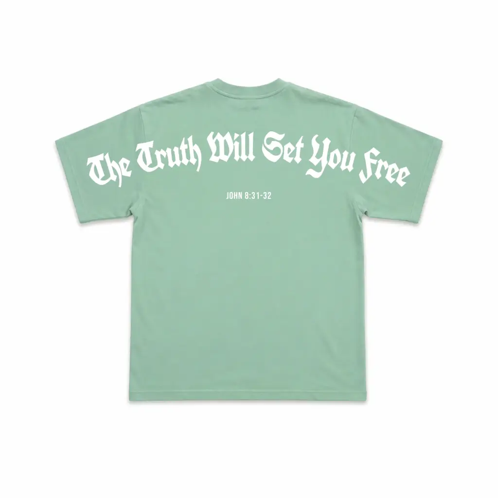 The Truth Will Set You Free | John 8:31–32 | Christian Bible Verse Oversized T-Shirt | Unisex | Sale