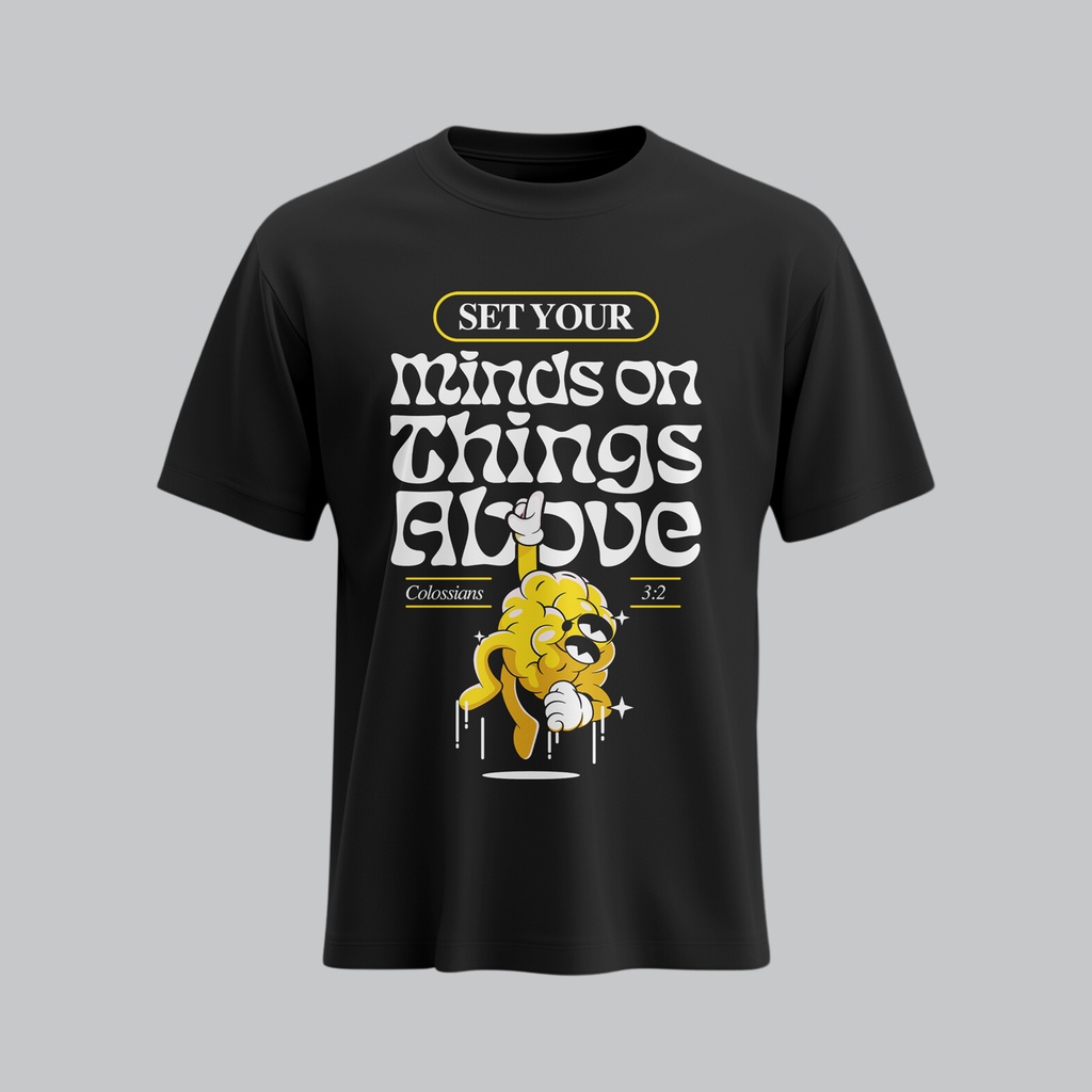 Set Your Mind Above | Colossians 3:2 Christian Bible Verse T-Shirt | Unisex