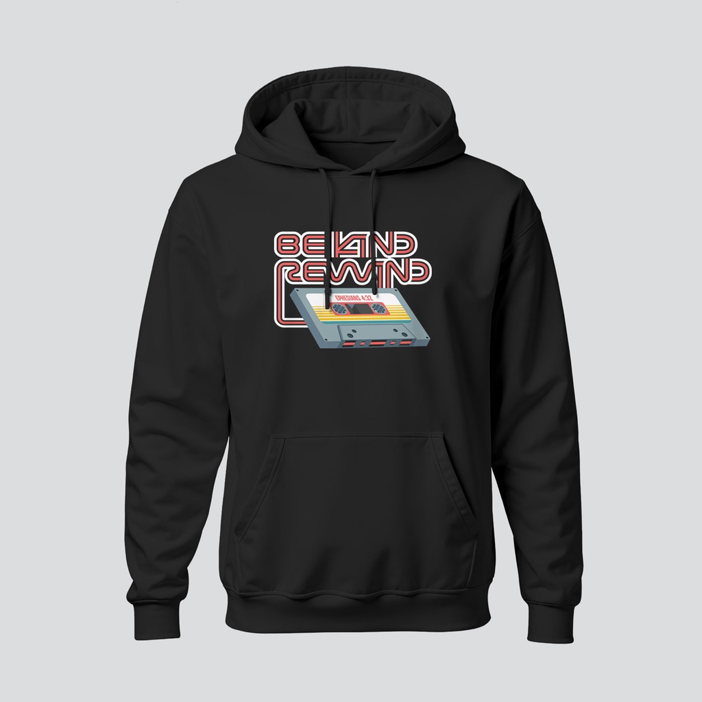 Be Kind Rewind |  Ephesians 4:32 | Christian Bible Verse Hoodie | Unisex (Black, S)