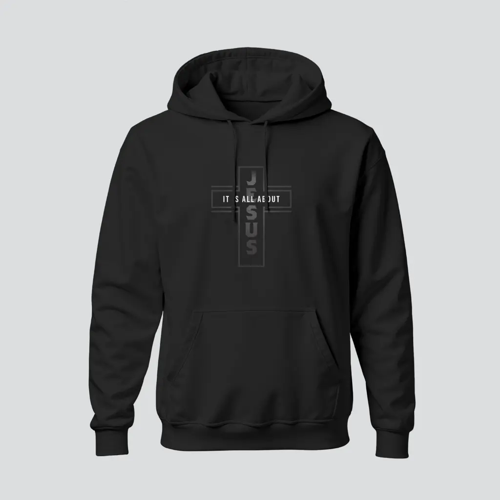 It is all about Jesus |1 John 4:9-10 | Christian Bible Verse Hoodies | Unisex                                                                                                                                                                                                                                                                                                                                                                                                                                                                                (S)