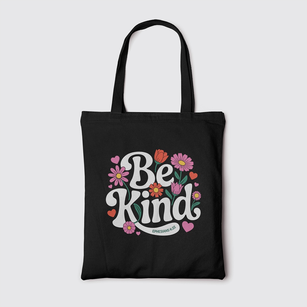 Be Kind | Christian Tote Bag Zipper
