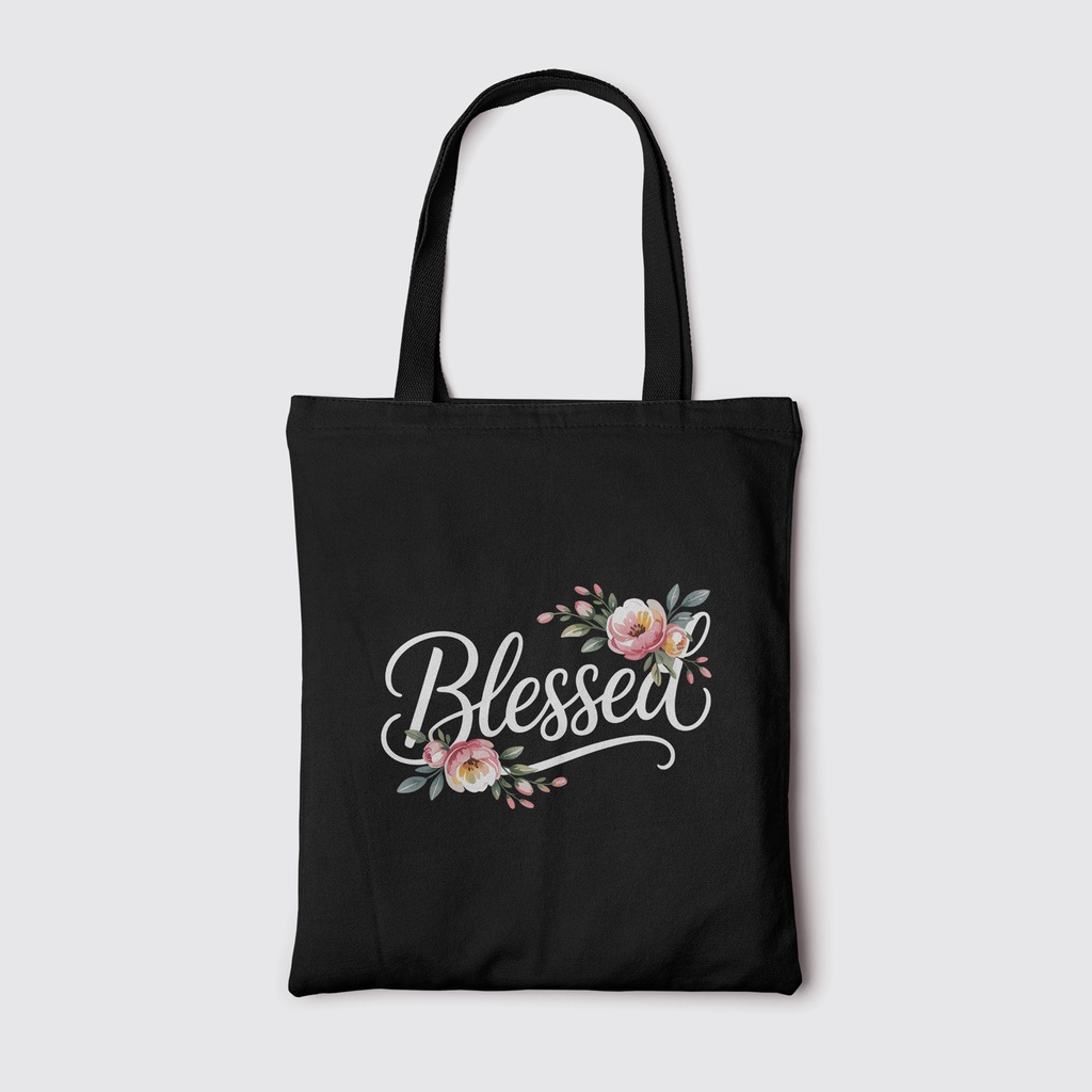 Blessed | Christian Tote Bag Zipper