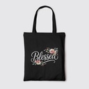 Blessed | Christian Tote Bag Zipper