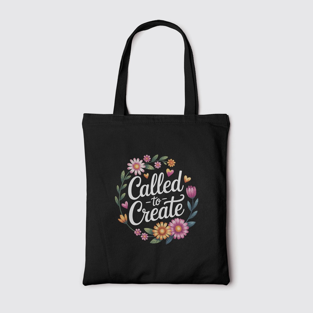 Called to Create | Christian Tote Bag Zipper