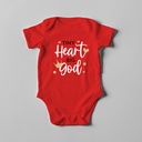 Tiny heart big god | Christian Baby Romper